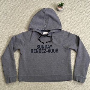 Aritzia Sunday best “Sunday rendez-vous” cropped hoodie